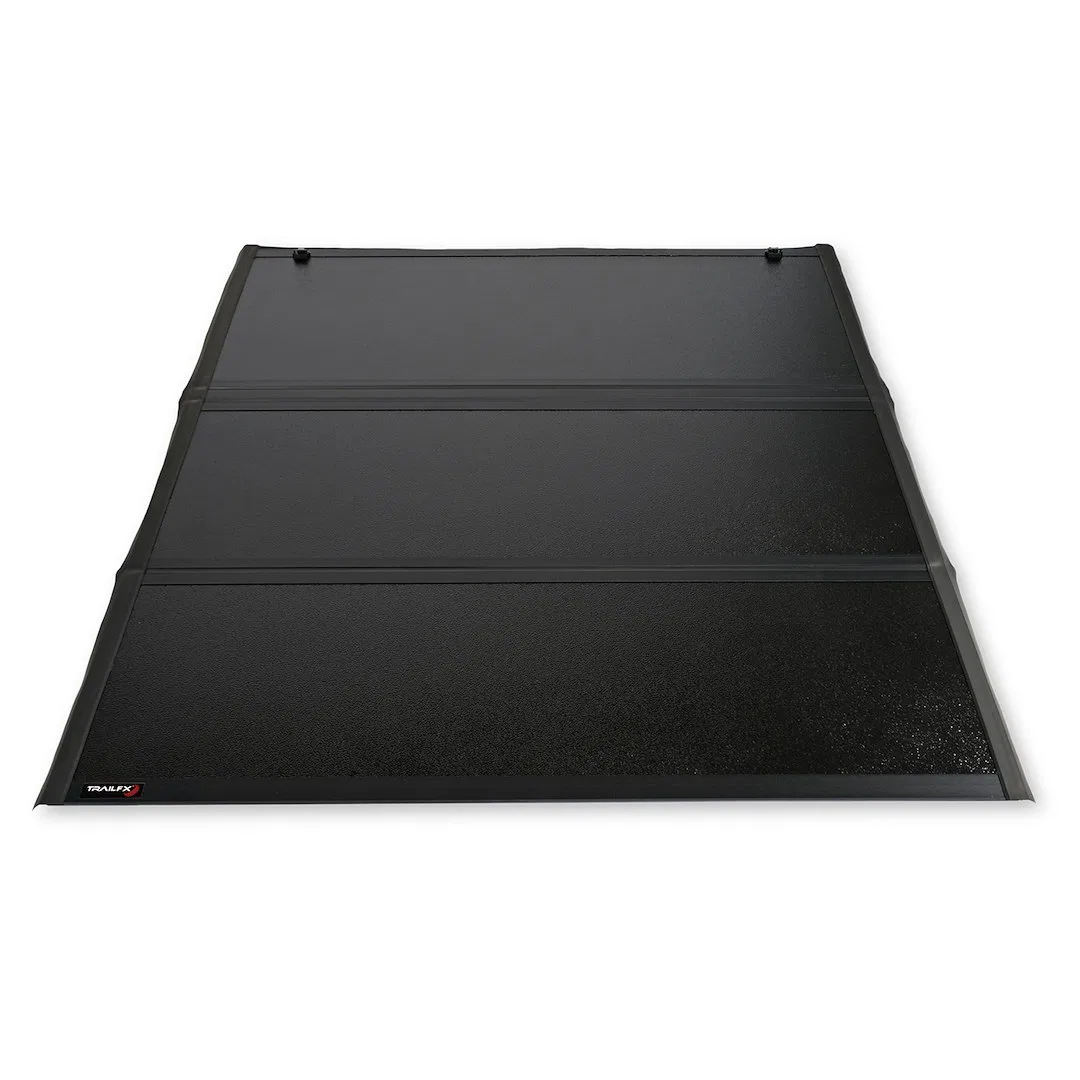 TFX5523 – TRAILFX Tonneau Cover, Hard Folding 2 Folds/ 3 Panels Low Profile 2 Riding Positions Lockable Using Tailgat...